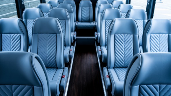 roswell 28 passenger minibus interior