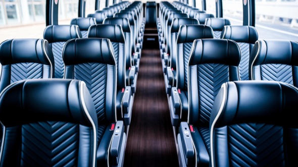 roswell 54 passenger charter bus inside