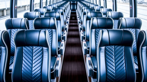 roswell 55 passenger charter bus inside